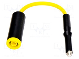 Voltage adapter; Colour: yellow; Features: M4/M6 thread