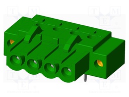 Connector: pluggable terminal block; socket; female; angled 90°