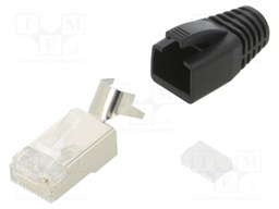 Connector: RJ45; plug; PIN: 8; Cat: 6a; shielded,with strain relief