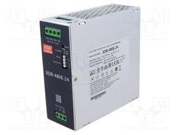 Power supply: switching; for DIN rail; 480W; 24VDC; 0÷20A; OUT: 1
