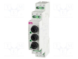 Voltage indicator; 3x230VAC; IP20; for DIN rail mounting