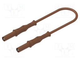 Test lead; 20A; banana plug 4mm,both sides; insulated; Len: 2m
