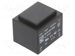 Transformer: encapsulated; 2.1VA; 230VAC; 18V; 117mA; Mounting: PCB