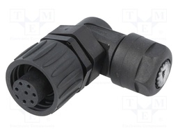 Connector: circular; plug; PIN: 7; female; soldering; silver plated