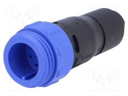 Connector: circular; plug; male; PIN: 10; w/o contacts; for cable