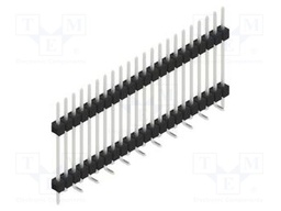 Connector: pin strips; pin header; male; PIN: 22; 2.54mm; SMT; 1x22