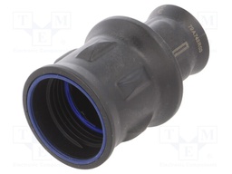 Enclosure: for circular connectors; Han F+B; for cable; straight