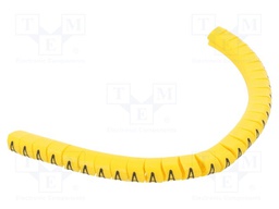 Markers for cables and wires; Label symbol: A; 2.5÷5mm; PVC; PA