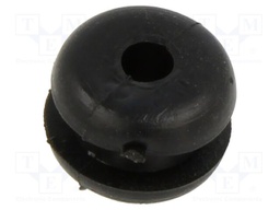 Grommet; black; UL94HB; TPR