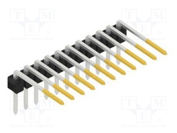 Connector: pin strips; pin header; male; PIN: 11; 2.54mm; THT; 1x11