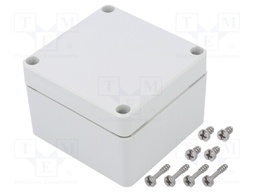 Enclosure: multipurpose; X: 80mm; Y: 82mm; Z: 55mm; EURONORD; grey