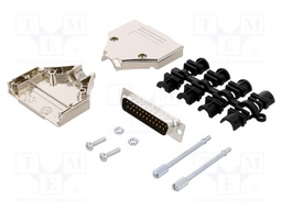 D-Sub; PIN: 25; plug; male; shielded,stamped and formed contacts