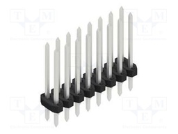 Connector: pin strips; pin header; male; PIN: 16; 2mm; THT; 2x8; 100V