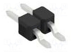 Connector: pin strips; pin header; male; PIN: 2; 2.54mm; SMT; 1x2