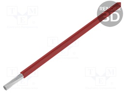 Wire; ThermoThin; stranded; Cu; 22AWG; red; ECA fluoropolymer; 600V