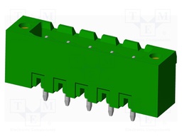 Connector: pluggable terminal block; socket; male; on PCBs