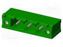 Connector: pluggable terminal block; socket; male; angled 90°