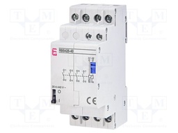 Contactor: 4-pole installation; 25A; 24VAC; NO x4; RBS