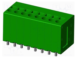 Connector: PCB terminal block; terminal; Plating: tinned; on PCBs