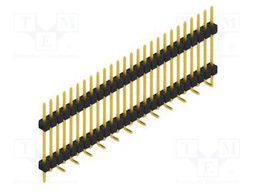 Connector: pin strips; pin header; male; PIN: 26; 2.54mm; SMT; 1x26