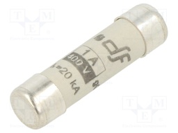 Fuse: fuse; gG; 1A; 400VAC; ceramic,cylindrical,industrial; 8x31mm