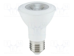 LED lamp; neutral white; E27; 220÷240VAC; 495lm; P: 5.8W; 40°; 4000K