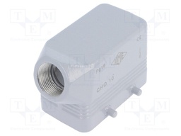 Enclosure: for HDC connectors; C-TYPE; size 57.27; IP66; PG16