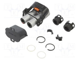 Connector: DC supply; male; straight; for cable; -40÷125°C; PIN: 2