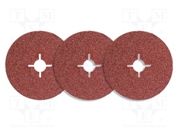 Cleaning cloth: sandpaper; Granularity: 40; Ø125mm; 3pcs.