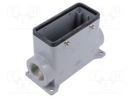 Enclosure: for HDC connectors; C-TYPE; size 77.27; high; PG21