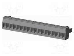 Connector: pluggable terminal block; plug; female; straight; grey