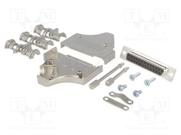 D-Sub; PIN: 25; plug; female; turned contacts; angled; soldering