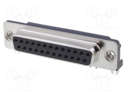 D-Sub; PIN: 25; socket; female; 4,2mm standard; Locking: screws