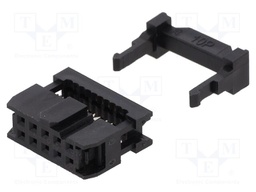 Plug; IDC; female; PIN: 10; IDC; for ribbon cable; 1.27mm