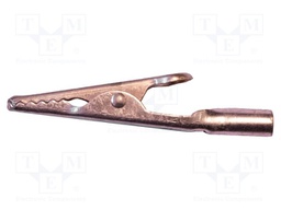 Crocodile clip; 10A; Grip capac: max.7.9mm; Overall len: 50mm