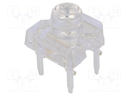 LED Super Flux; 7.62x7.62mm; blue; 500÷750mcd; 120°; 2.8÷3.6V