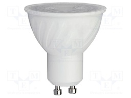 LED lamp; white warm; GU10; 220÷240VAC; 445lm; P: 6W; 38°; 3000K