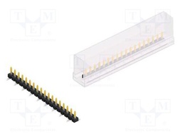 Connector: pin strips; pin header; male; PIN: 18; 2.54mm; SMT; 1x18