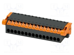 PCB connector, nominal cross section: 1.5 mm2, color: black,