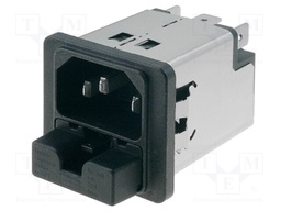 Connector: AC supply; socket; male; 2A; 250VAC; IEC 60320; 4mH