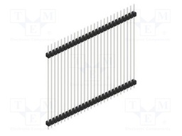 Connector: pin strips; pin header; male; PIN: 27; 2.54mm; THT; 1x27