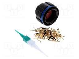 Connector: circular; PIN: 79; straight; crimped; gold-plated