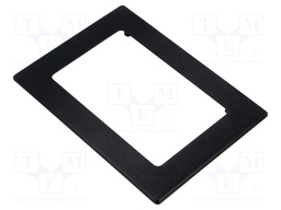 Frontal bezel; Dim: 128x94mm; 94x60mm; anodised aluminium