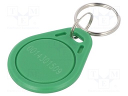 RFID pendant; green; 100÷150kHz; Mat: plastic; 64bit; 4g