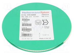 Markers for cables and wires; Label symbol: 9; 2÷5mm; PVC; white