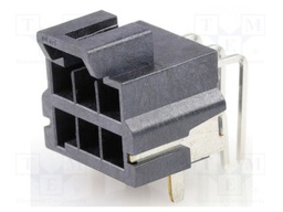 Connector: wire-board; male; Ultra-Fit; Inom: 12A; PIN: 6; angled
