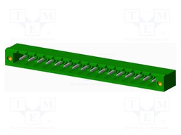 Connector: pluggable terminal block; socket; male; angled 90°