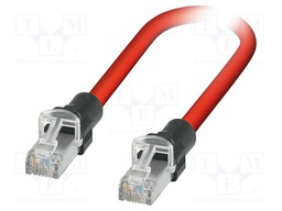 Patch cord; S/FTP; Cat 5; RJ45 plug,both sides; stranded; 0.2m