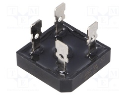 Single-phase bridge rectifier; Urmax:200V; If:35A; Ifsm:400A