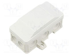 Enclosure: junction box; X: 45mm; Y: 40mm; Z: 90mm; wall mount; IP54